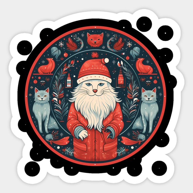 Norwegain Forest Cat  Xmas, Love Cats Sticker by logiamerch